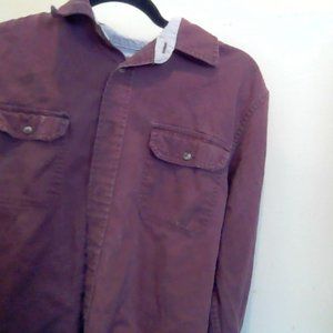 Wrangler Small Mens Shirt Maroon